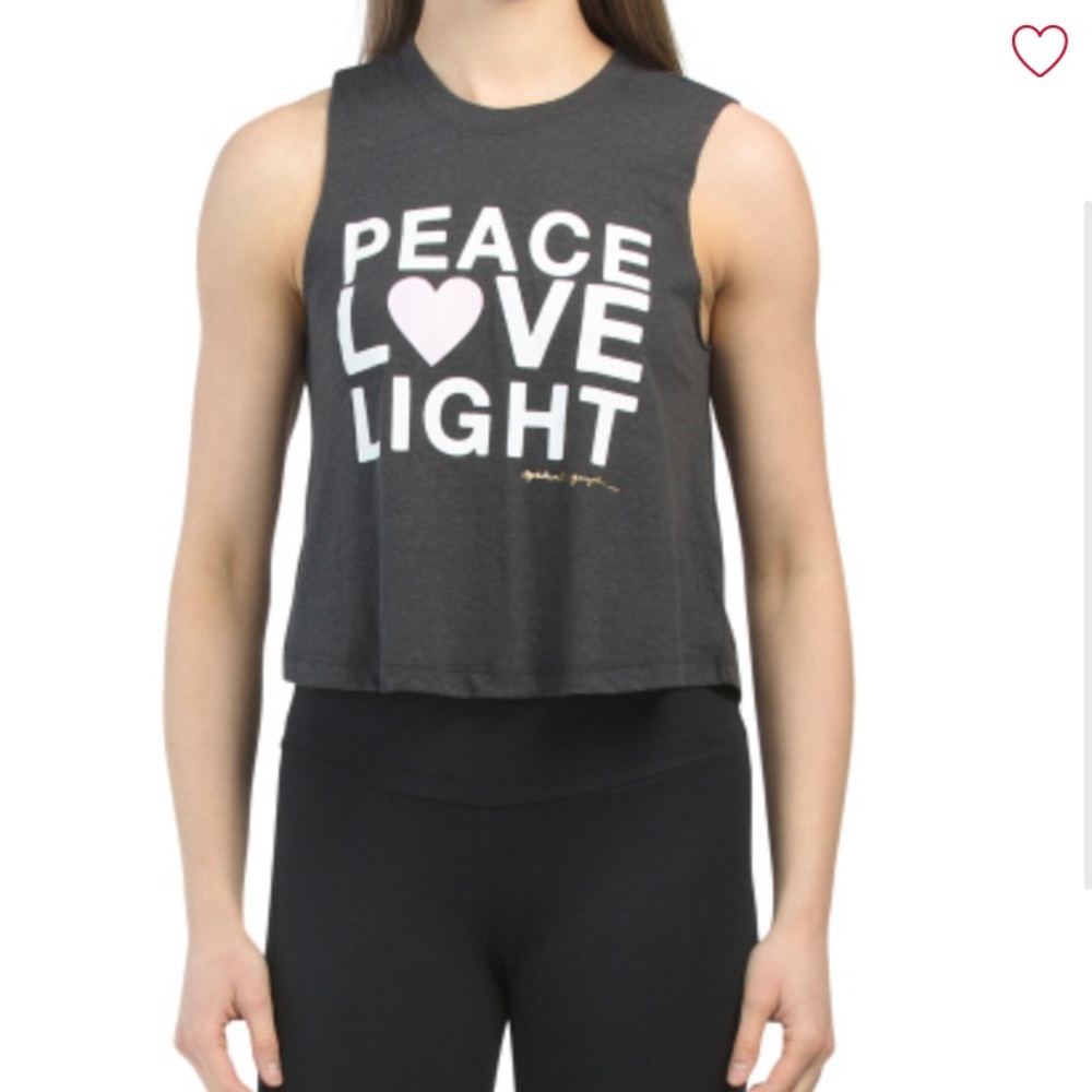 Spiritual Gangster Peace Love Light Tank NWT Sz M
